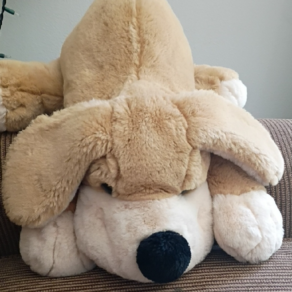 Plush Tan Dog Toy